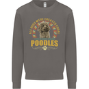 A Poodle Dog Mens Sweatshirt Jumper Charcoal