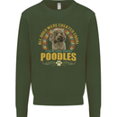 A Poodle Dog Mens Sweatshirt Jumper Forest Green