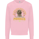 A Poodle Dog Mens Sweatshirt Jumper Light Pink