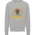 A Poodle Dog Mens Sweatshirt Jumper Sports Grey