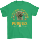 A Poodle Dog Mens T-Shirt 100% Cotton Irish Green