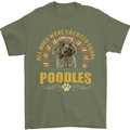 A Poodle Dog Mens T-Shirt 100% Cotton Military Green