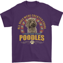 A Poodle Dog Mens T-Shirt 100% Cotton Purple