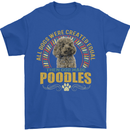 A Poodle Dog Mens T-Shirt 100% Cotton Royal Blue