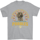 A Poodle Dog Mens T-Shirt 100% Cotton Sports Grey