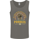 A Poodle Dog Mens Vest Tank Top Charcoal
