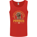 A Poodle Dog Mens Vest Tank Top Red