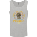 A Poodle Dog Mens Vest Tank Top Sports Grey