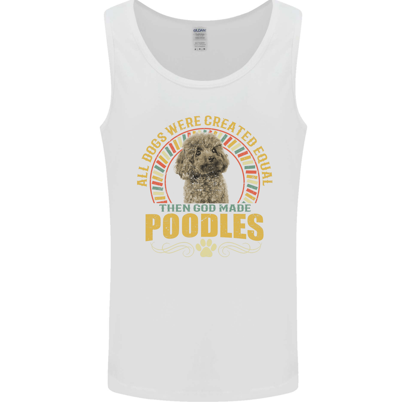 A Poodle Dog Mens Vest Tank Top White