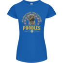 A Poodle Dog Womens Petite Cut T-Shirt Royal Blue