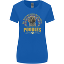 A Poodle Dog Womens Wider Cut T-Shirt Royal Blue
