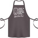 A Pool Cue for My Wife Best Swap Ever! Cotton Apron 100% Organic Dark Grey