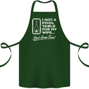 A Pool Cue for My Wife Best Swap Ever! Cotton Apron 100% Organic Forest Green