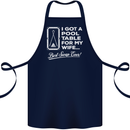 A Pool Cue for My Wife Best Swap Ever! Cotton Apron 100% Organic Navy Blue