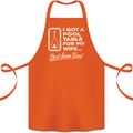 A Pool Cue for My Wife Best Swap Ever! Cotton Apron 100% Organic Orange