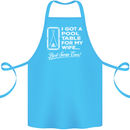 A Pool Cue for My Wife Best Swap Ever! Cotton Apron 100% Organic Turquoise