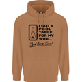 A Pool Cue for My Wife Best Swap Ever! Mens 80% Cotton Hoodie Caramel Latte