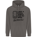 A Pool Cue for My Wife Best Swap Ever! Mens 80% Cotton Hoodie Charcoal