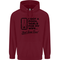 A Pool Cue for My Wife Best Swap Ever! Mens 80% Cotton Hoodie Maroon