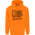 A Pool Cue for My Wife Best Swap Ever! Mens 80% Cotton Hoodie Orange