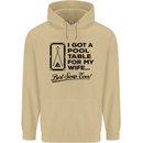 A Pool Cue for My Wife Best Swap Ever! Mens 80% Cotton Hoodie Sand