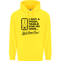 A Pool Cue for My Wife Best Swap Ever! Mens 80% Cotton Hoodie Yellow