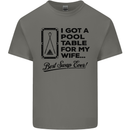 A Pool Cue for My Wife Best Swap Ever! Mens Cotton T-Shirt Tee Top Charcoal