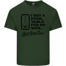 A Pool Cue for My Wife Best Swap Ever! Mens Cotton T-Shirt Tee Top Forest Green