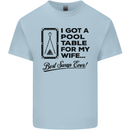 A Pool Cue for My Wife Best Swap Ever! Mens Cotton T-Shirt Tee Top Light Blue