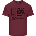 A Pool Cue for My Wife Best Swap Ever! Mens Cotton T-Shirt Tee Top Maroon