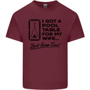 A Pool Cue for My Wife Best Swap Ever! Mens Cotton T-Shirt Tee Top Maroon