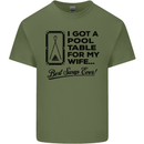 A Pool Cue for My Wife Best Swap Ever! Mens Cotton T-Shirt Tee Top Military Green