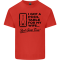 A Pool Cue for My Wife Best Swap Ever! Mens Cotton T-Shirt Tee Top Red