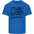 A Pool Cue for My Wife Best Swap Ever! Mens Cotton T-Shirt Tee Top Royal Blue