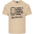 A Pool Cue for My Wife Best Swap Ever! Mens Cotton T-Shirt Tee Top Sand
