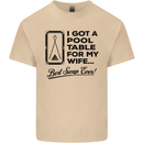 A Pool Cue for My Wife Best Swap Ever! Mens Cotton T-Shirt Tee Top Sand