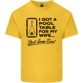 A Pool Cue for My Wife Best Swap Ever! Mens Cotton T-Shirt Tee Top Yellow