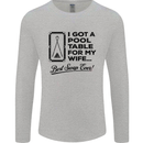 A Pool Cue for My Wife Best Swap Ever! Mens Long Sleeve T-Shirt Sports Grey