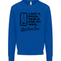 A Pool Cue for My Wife Best Swap Ever! Mens Sweatshirt Jumper Royal Blue