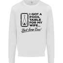 A Pool Cue for My Wife Best Swap Ever! Mens Sweatshirt Jumper White