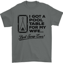 A Pool Cue for My Wife Best Swap Ever! Mens T-Shirt Cotton Gildan Charcoal