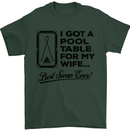 A Pool Cue for My Wife Best Swap Ever! Mens T-Shirt Cotton Gildan Forest Green