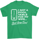 A Pool Cue for My Wife Best Swap Ever! Mens T-Shirt Cotton Gildan Irish Green