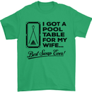 A Pool Cue for My Wife Best Swap Ever! Mens T-Shirt Cotton Gildan Irish Green