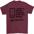 A Pool Cue for My Wife Best Swap Ever! Mens T-Shirt Cotton Gildan Maroon
