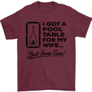 A Pool Cue for My Wife Best Swap Ever! Mens T-Shirt Cotton Gildan Maroon