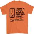 A Pool Cue for My Wife Best Swap Ever! Mens T-Shirt Cotton Gildan Orange