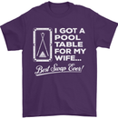 A Pool Cue for My Wife Best Swap Ever! Mens T-Shirt Cotton Gildan Purple