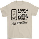A Pool Cue for My Wife Best Swap Ever! Mens T-Shirt Cotton Gildan Sand