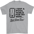 A Pool Cue for My Wife Best Swap Ever! Mens T-Shirt Cotton Gildan Sports Grey